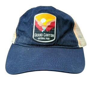 National Park‎ Foundation Grand Canyon Trucker Hat Navy Blue Snapback Mesh Cap